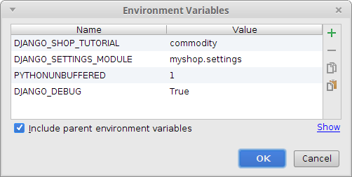 Enviroment variables