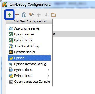 Select Run Debug configurations